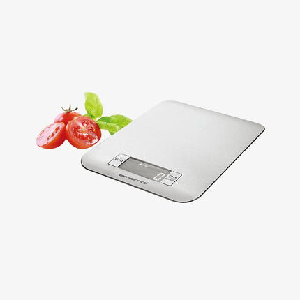 Digital köksvåg i rostfritt stål med tomater och basilika, Nordic Cookware