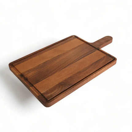 V400HS | Skärbräda i valnöt med handtag – 400x300x18mm