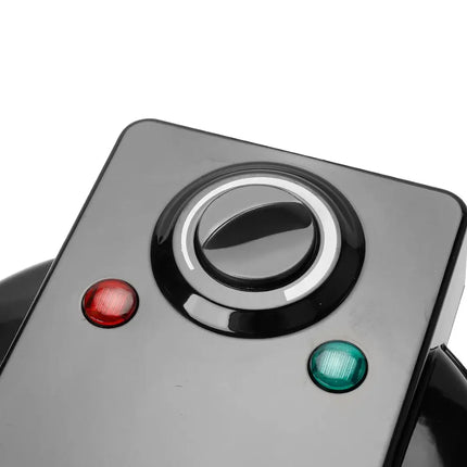 Svart temperaturreglage med grönt och rött ljus, Nordic Cookware köksprodukt