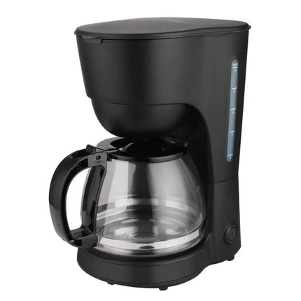 Svart kaffebryggare med glaskanna från Nordic Cookware, köksutrustning, vit bakgrund