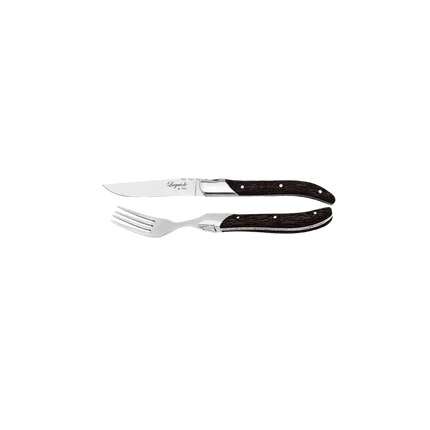 Laguiole By Hâws grillbestick 16 delar med handtag i wengéträ