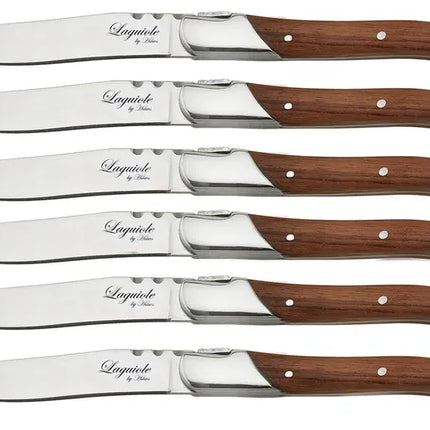 Laguiole By Hâws Steak Knife 6 Pcs Rosewood