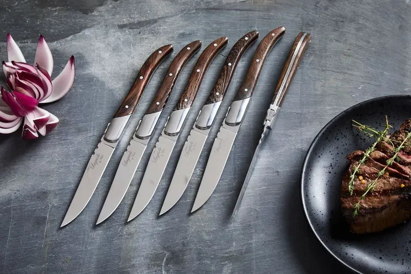 Laguiole By Hâws grillknivar 6-pack, handtag i wengéträ