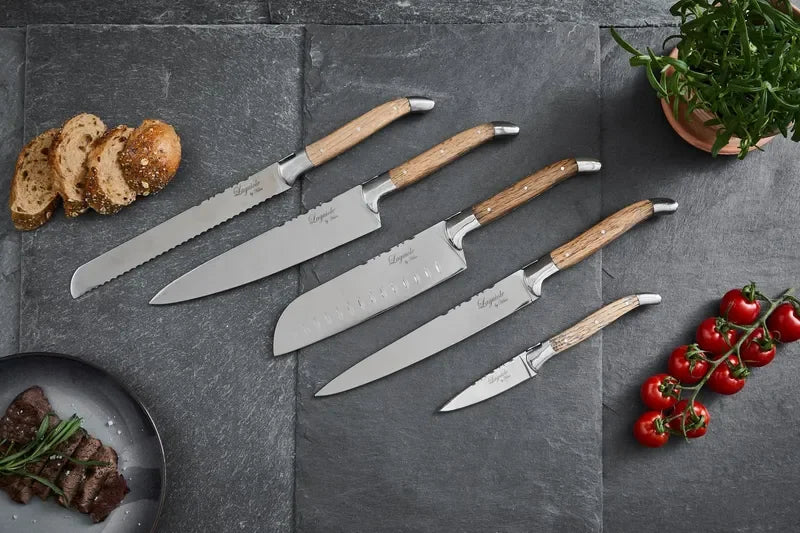 Laguiole By Hâws kockset med 5 delar med handtag i ekträ