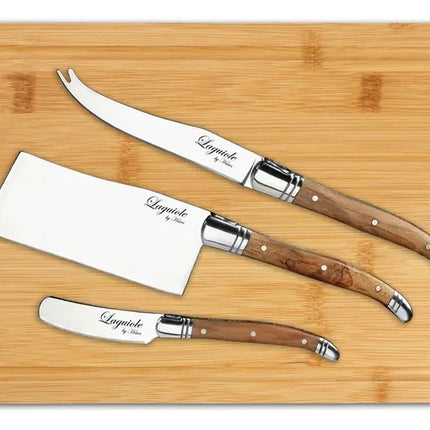 Laguiole By Hâws ostset med 3 delar och tapasbräda