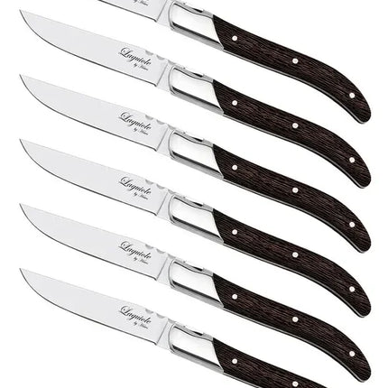 Laguiole By Hâws grillknivar 6-pack, handtag i wengéträ