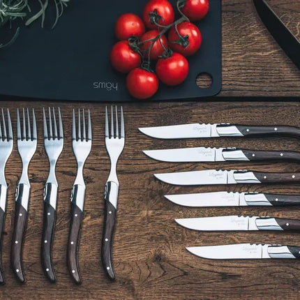 Laguiole By Hâws grillbestick med 12 delar i wengéträ