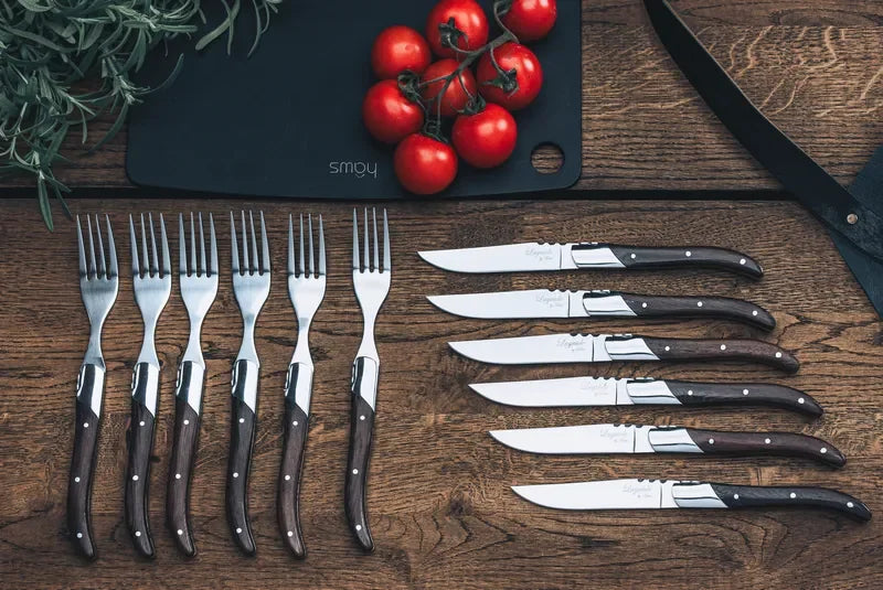 Laguiole By Hâws grillbestick med 12 delar i wengéträ