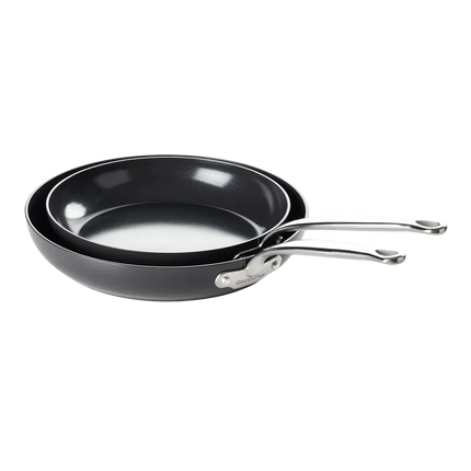 GreenPan Barcelona, Stekpanneset i smidd aluminium med non-stick, 24 cm & 28 cm
