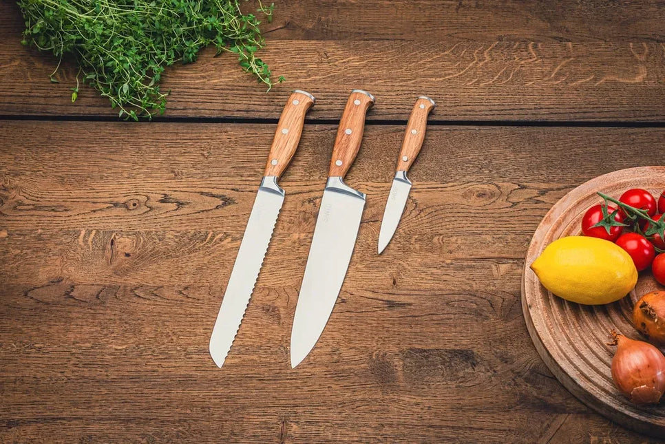 Hâws Santo kockset med 3 delar, handtag i ekträ FSC-certifierat