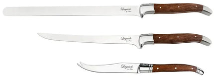 Laguiole By Hâws filékniv, fiskkniv och ostkniv i rosenträ