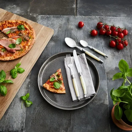 Laguiole By Hâws bestickset med 24 delar i pärlfärgad ABS-plast