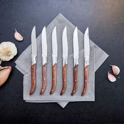 Laguiole By Hâws Steak Knife 6 Pcs Rosewood