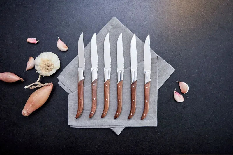 Laguiole By Hâws Steak Knife 6 Pcs Rosewood