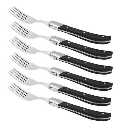 Laguiole By Hâws grillgafflar 6-pack, handtag i svart trä