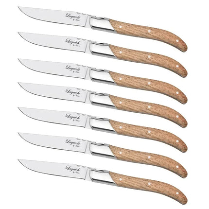 Laguiole By Hâws grillknivar 6-pack, handtag i ekträ