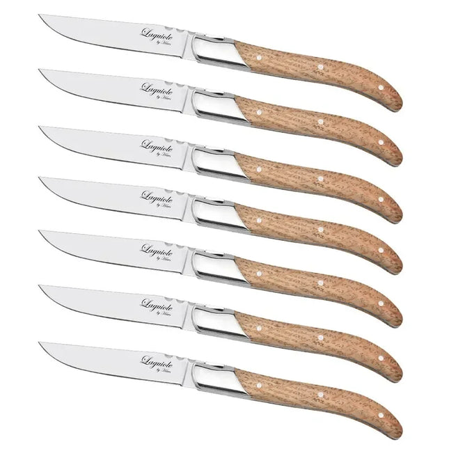 Laguiole By Hâws grillknivar 6-pack, handtag i ekträ