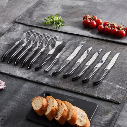 Laguiole By Hâws grillgafflar 6-pack, handtag i svart trä