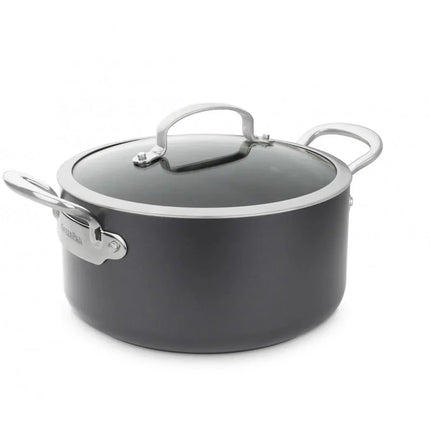 GreenPan Kookpan - med deksel - Barcelona Svart - ø 24 cm / 5,1 liter