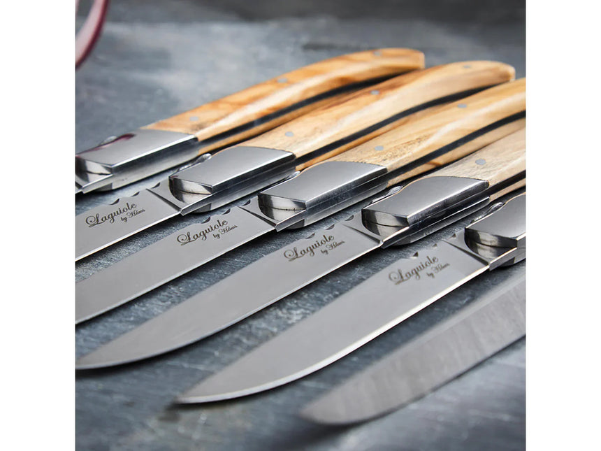 Laguiole By Hâws kniv olivträ 6 st.