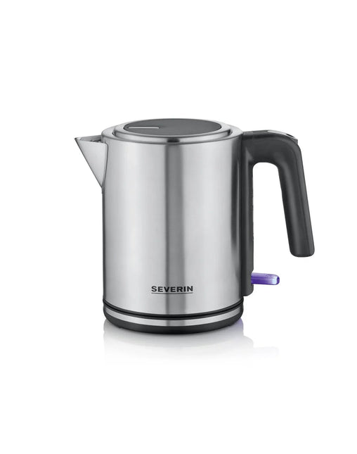 Rostfri vattenkokare Severin med svart handtag, modern design från Nordic Cookware